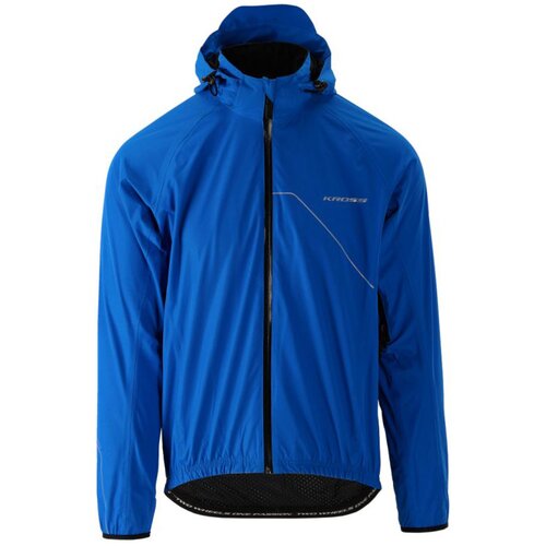 Kurtka rowerowa KROSS Hardshell Rainy (rozmiar S) Niebieski