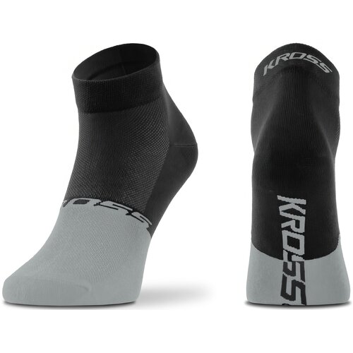 Skarpetki rowerowe KROSS Active Man Low (rozmiar S) Czarno-szary