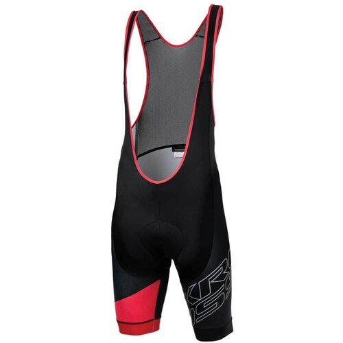 Spodenki rowerowe KROSS Rubble Bib Sho (rozmiar S) Czarno-czerwony