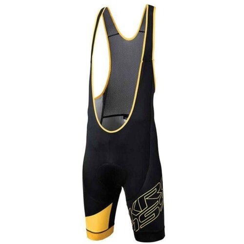 Spodenki rowerowe KROSS Rubble Bib Sho (rozmiar XXL) Czarno-żółty