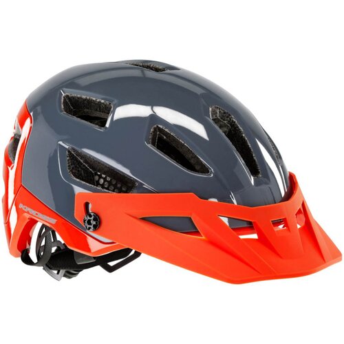 Kask rowerowy KROSS Adventuro Pro Pomarańczowo-szary MTB (rozmiar M)