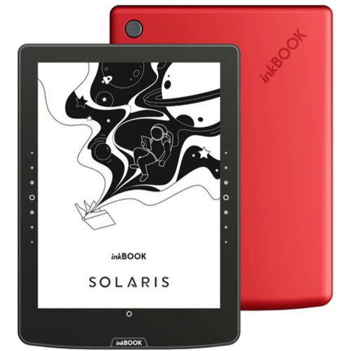 Czytnik e-booków INKBOOK Solaris 6", Podświetlany ekran, Wi-Fi Czerwony