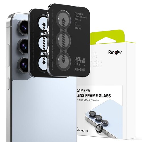 Nakładka na obiektyw RINGKE Camera Frame Protector do Samsung Galaxy S24 FE Czarny (2 szt.)