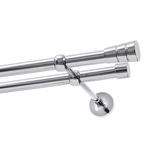 Karnisz DECASTYL Stożek podwójny FI 19 mm 160 cm Chrom