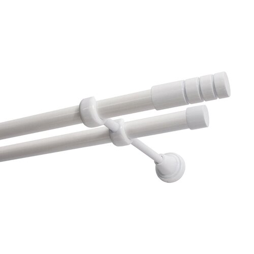Karnisz DECASTYL Techno podwójny 480 cm Biały
