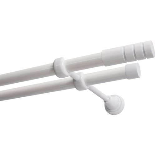 Karnisz DECASTYL Techno podwójny 320 cm Biały