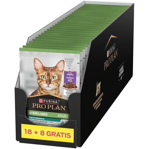 Karma dla kota PURINA Pro Plan Sterilised Kaczka Box (26 x 85 g)