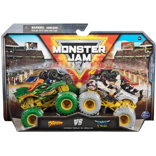Zestaw pojazdów SPIN MASTER Monster Jam Dragon vs Tempest Steed 6064128/20148545