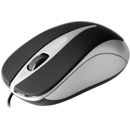 Mysz MEDIA-TECH Plano Czarno-srebrny