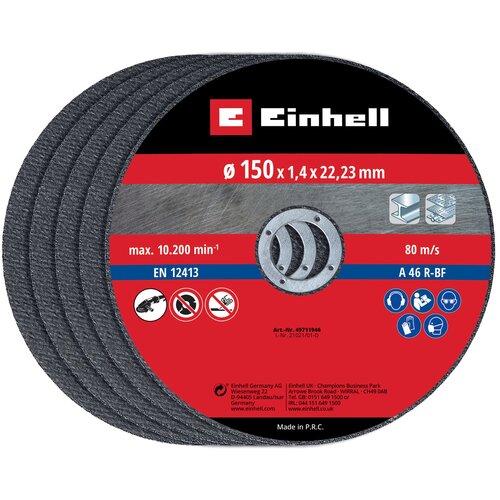 Tarcza do cięcia EINHELL 49711946 150 mm (5 szt.)