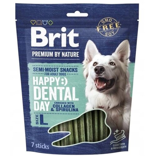 Przysmak dla psa BRIT Snacks Dental Stick Kolagen i Spirulina L 250 g