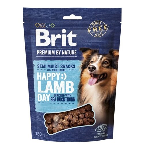 Przysmak dla psa BRIT Premium By Nature Happy Snacks Jagnięcina z rokitnikiem 180 g