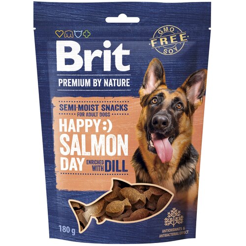 Przysmak dla psa BRIT Premium By Nature Happy Snacks Łosoś z koperkiem 180 g
