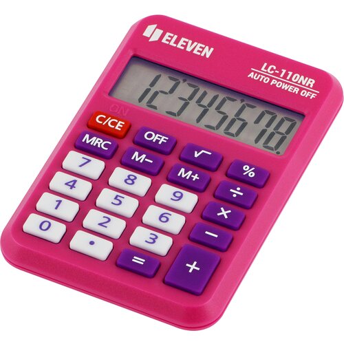 Kalkulator ELEVEN LC-110NR-PK Zasilanie bateryjne, 3 pamięci