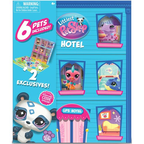 Zestaw figurek TM TOYS Littlest Pet Shop Hotel dla zwierząt LPS00595
