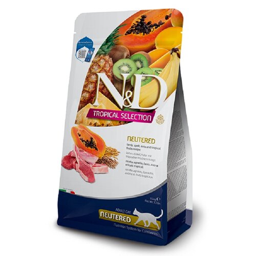Karma dla kota FARMINA N&D Cat Tropical Selection Lamb Neutered Jagnięcina 300 g