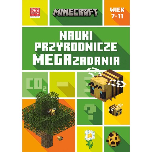 Książka z zadaniami Minecraft Nauki przyrodnicze Megazadania (miękka okładka)