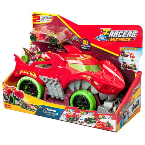 Wyrzutnia MAGIC BOX T-Racers Mix’n Race Dragon Squad Launcher PTRSP114IN60