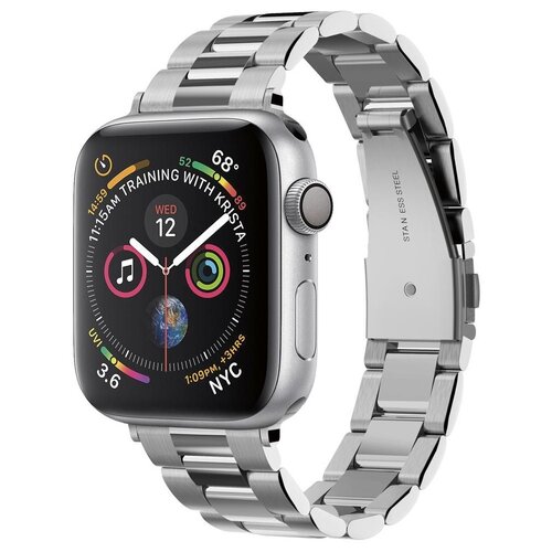 Pasek SPIGEN Modern Fit Band do Apple Watch 6/7/8/9/10/SE/Ultra 1/2 (44/45/46/49mm) Srebrny