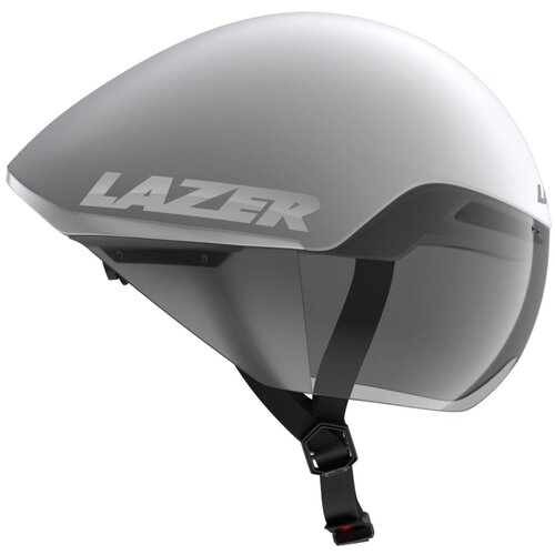 Kask rowerowy LAZER Victor KinetiCore Biało-srebrny (rozmiar M)