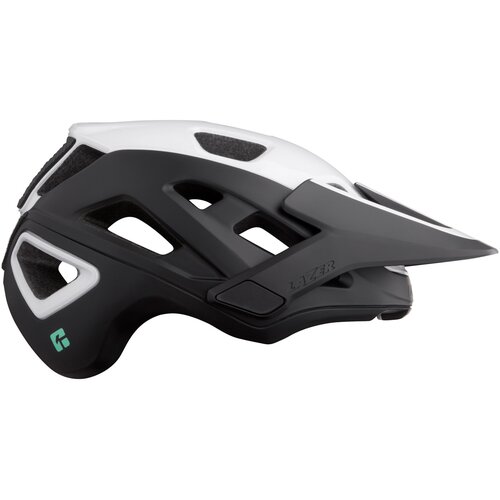 Kask rowerowy LAZER Jackal KinetiCore Czarno-biały MTB (rozmiar S)