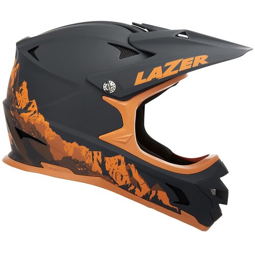 Kask rowerowy LAZER Phoenix+ Kobaltowo-pomarańczowy mat (rozmiar M)
