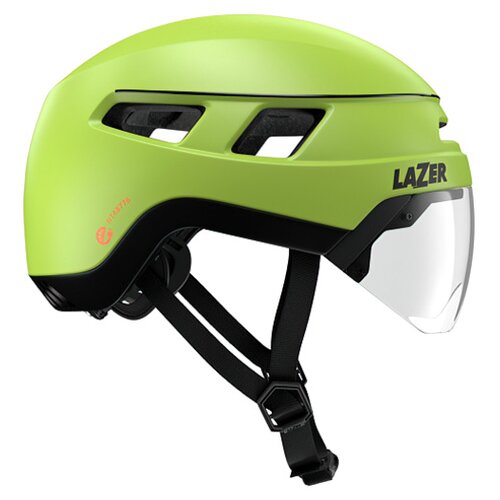 Kask rowerowy LAZER Urbanize NTA Żółty mat Miejski z lampką (rozmiar M)