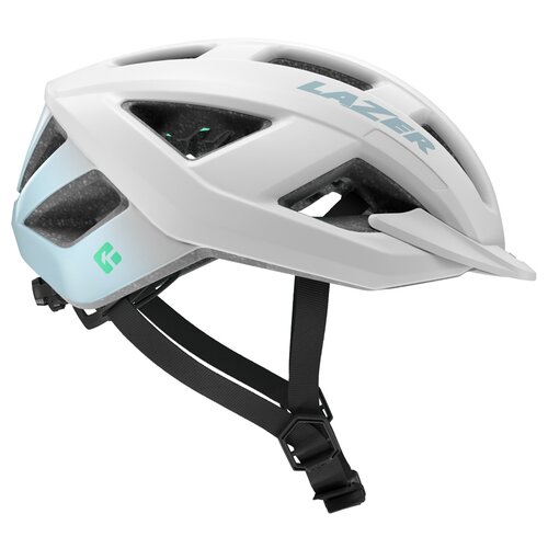 Kask rowerowy LAZER Cerro KinetiCore Biało-miętowy MTB (rozmiar S)