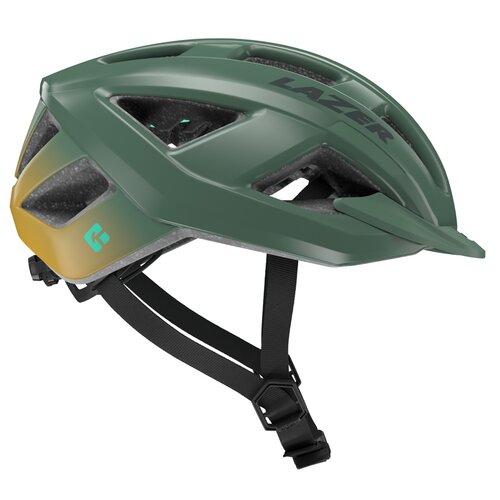 Kask rowerowy LAZER Cerro KinetiCore Żółto-zielony MTB (rozmiar S)