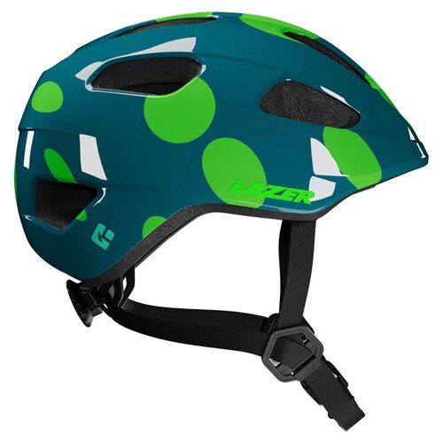 Kask rowerowy LAZER Nutz KinetiCore 2.0 Kropki Zielony dla Dzieci (rozmiar 50-56)