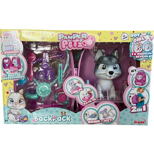 Zabawka SIMBA Pamper Petz Plecak z Husky 105950162