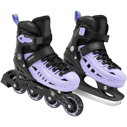 Łyżworolki SPOKEY 4ONE 4w1 (rozmiar 39 - 43) Czarno-fioletowy