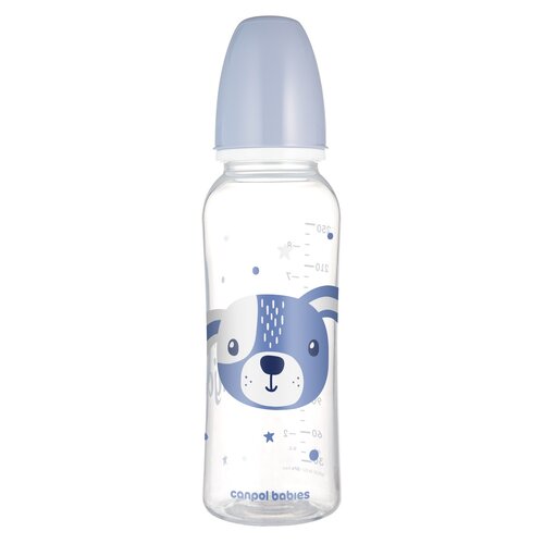 Butelka CANPOL BABIES Cute Animals 11/841 250 ml Niebieski