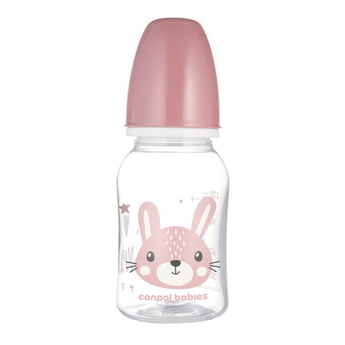 Butelka CANPOL BABIES Cute Animals 11/851 120 ml Różowy