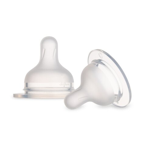 Smoczek CANPOL BABIES S-Shape L 59/893 Przezroczysty 6 m+ (2 sztuki)