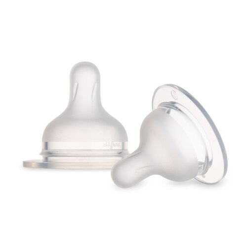 Smoczek CANPOL BABIES S-Shape XL 59/894 Przezroczysty 9 m+ (2 sztuki)