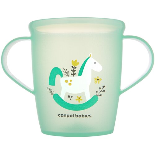 Kubek antypoślizgowy z uchwytami CANPOL BABIES Toys 250 ml Zielony