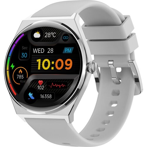 Smartwatch MAXCOM Ecowatch 5 Srebrny