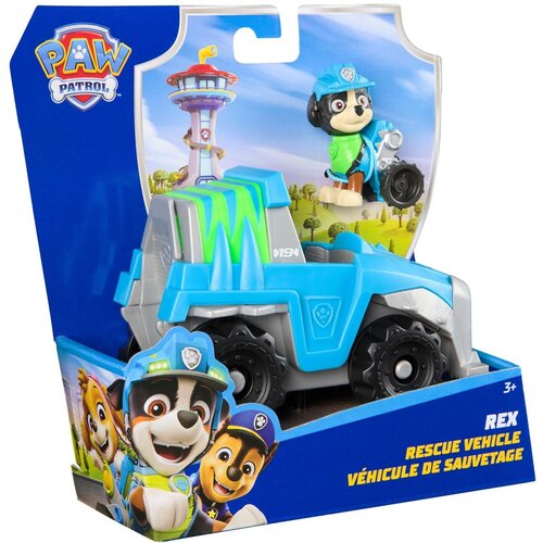Pojazd SPIN MASTER Psi Patrol: Pojazd podstawowy Rex + figurka 6071216