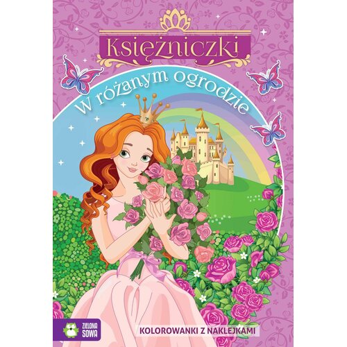 Kolorowanka Księżniczki W różanym ogrodzie (miękka okładka)