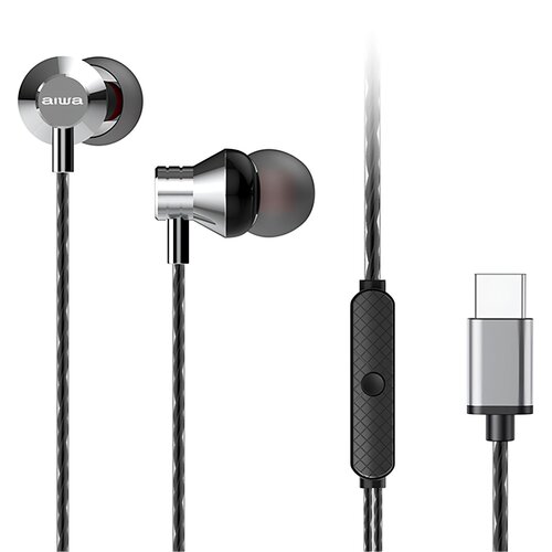 Słuchawki dokanałowe AIWA ESTM-50USB-C SL Srebrny