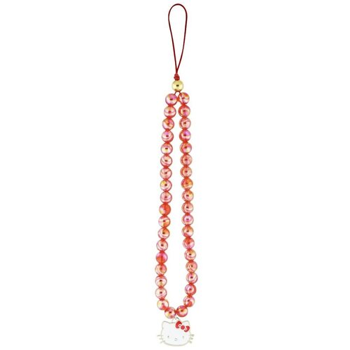 Zawieszka do telefonu HELLO KITTY Pearls Kitty Head Czerwony