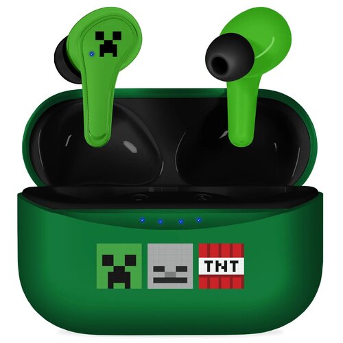 Słuchawki dokanałowe OTL Minecraft Zielony
