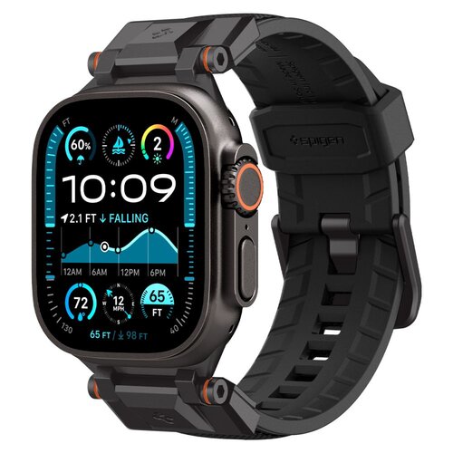 Pasek SPIGEN DuraPro Armor do Apple Watch 6/7/8/9/10/SE/Ultra 1/2 (44/45/46/49mm) Czarny