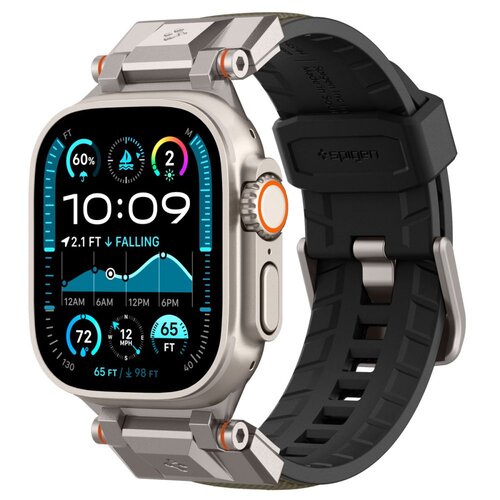 Pasek SPIGEN DuraPro Armor do Apple Watch 6/7/8/9/10/SE/Ultra 1/2 (44/45/46/49mm) Zielony
