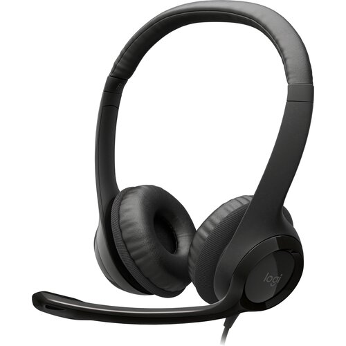 Słuchawki LOGITECH H390 Nauszne, Dźwięk przestrzenny Czarny