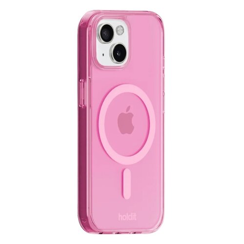 Etui HOLDIT MagSafe do Apple iPhone 13/14/15 Przezroczysto-różowy