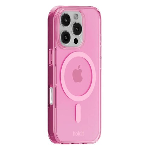 Etui HOLDIT MagSafe do Apple iPhone 16 Pro Przezroczysto-różowy