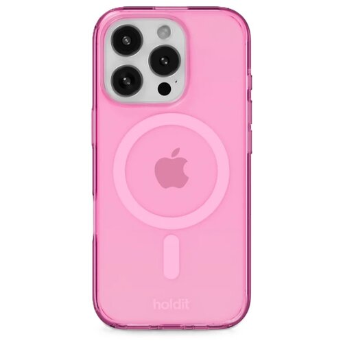 Etui HOLDIT MagSafe do Apple iPhone 16 Pro Max Przezroczysto-różowy