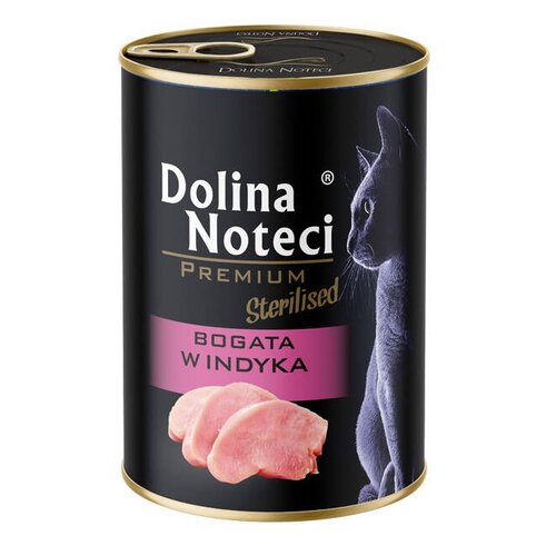 Karma dla kota DOLINA NOTECI Premium Sterilised Bogata w Indyka 400 g